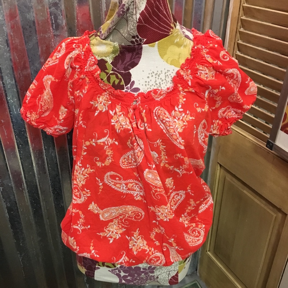 St. John’s Bay • Orange Summer Top